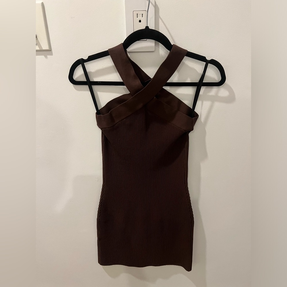 Aritizia Sculpt Knit Criss Cross Dress